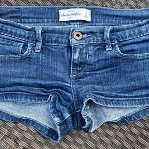 dark wash jean shorts